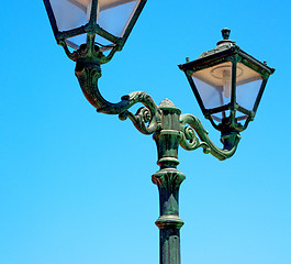 Image showing  light europe in the sky of     greece  lantern and  illuminatio