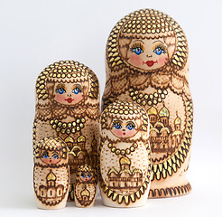 Image showing Russian wooden doll - Matryoshka