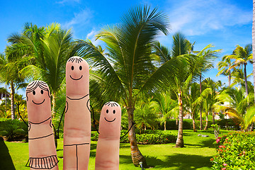 Image showing Family on resort