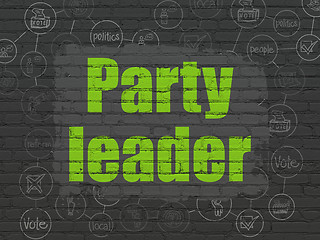 Image showing Political concept: Party Leader on wall background