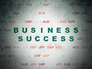 Image showing Business concept: Business Success on Digital Paper background