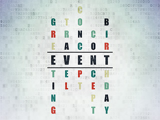 Image showing Entertainment, concept: Event in Crossword Puzzle