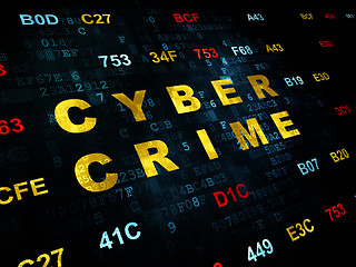 Image showing Security concept: Cyber Crime on Digital background