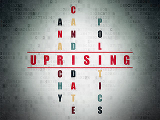 Image showing Politics concept: Uprising in Crossword Puzzle