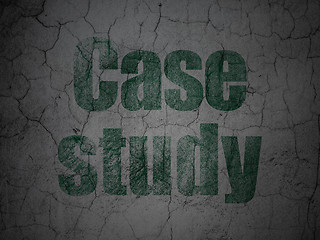 Image showing Learning concept: Case Study on grunge wall background