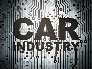 Image showing Industry concept: circuit board with Car Industry