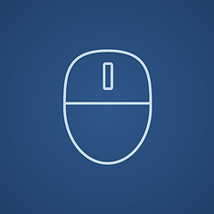 Image showing Computer mouse line icon.