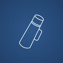 Image showing Thermos line icon.