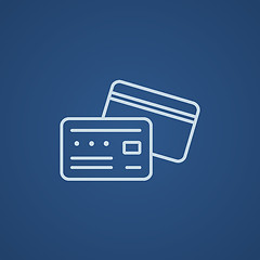 Image showing Credit card line icon.