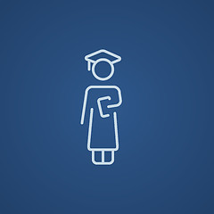 Image showing Graduate line icon.