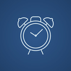 Image showing Alarm clock line icon.