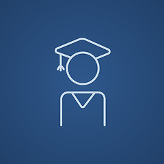 Image showing Graduate line icon.