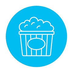 Image showing Popcorn line icon.