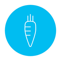 Image showing Carrot line icon.