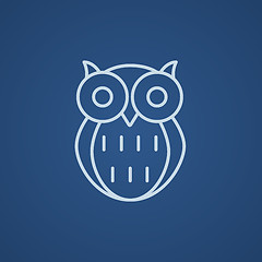 Image showing Owl line icon.