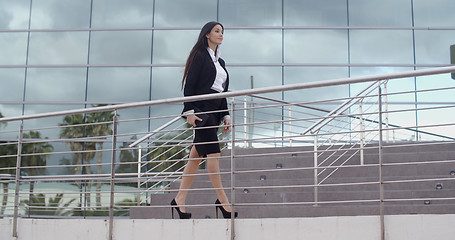 Image showing Stylish confident business manageress