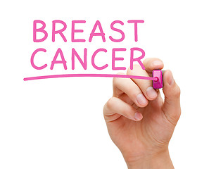 Image showing Breast Cancer Pink Marker