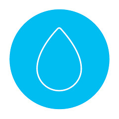 Image showing Water drop line icon.