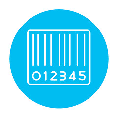 Image showing Barcode line icon.