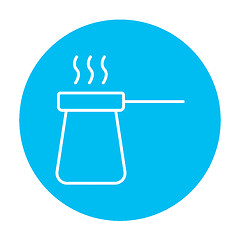 Image showing Coffee turk line icon.