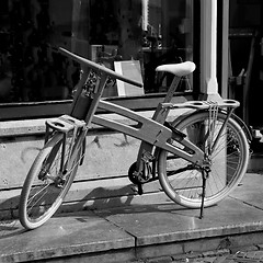 Image showing Wooden bicycle