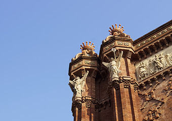 Image showing Triumphal arch in Barcelona