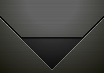Image showing Dark black hi-tech corporate design