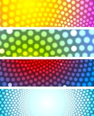 Image showing Bright shiny circles abstract banners