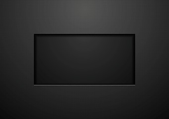 Image showing Tech black concept corporate background