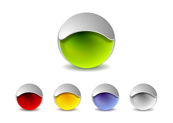 Image showing Abstract 3d balls logo design