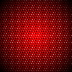 Image showing Dark red metal perforated texture