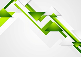 Image showing Abstract green tech corporate background