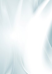 Image showing Light blue smooth waves abstract background