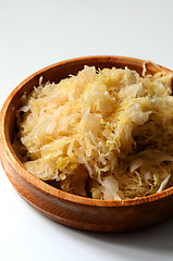 Image showing Traditional homemade sauerkraut