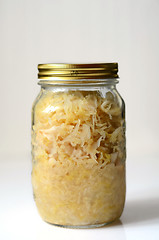 Image showing Traditional homemade sauerkraut