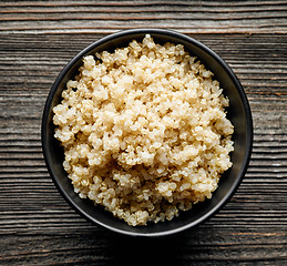 Image showing Bowl of boiled Quinoa