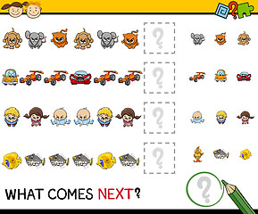 Image showing pattern task for preschoolers