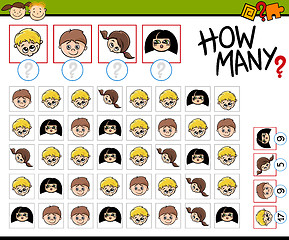 Image showing counting task for children