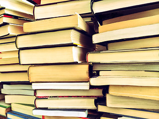 Image showing Piles of old books