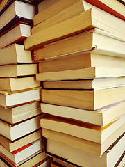 Image showing Stack of old books
