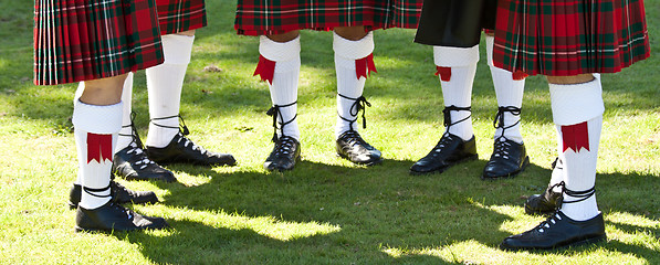 Image showing Scottish kilts