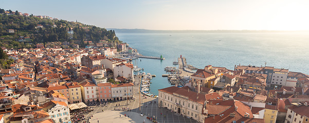 Image showing Picturesque old town Piran, Slovenia.