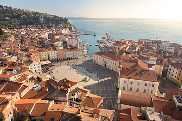 Image showing Picturesque old town Piran, Slovenia.