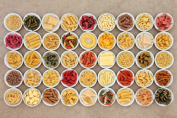 Image showing Large Pasta Spaghetti Selection
