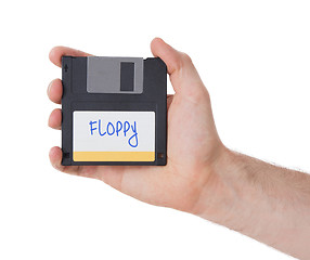 Image showing Floppy disk, data storage support 