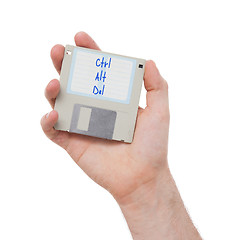 Image showing Floppy disk, data storage support 