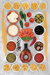 Image showing Mediterranean Food Selection