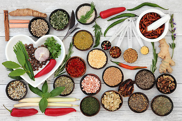 Image showing Kitchen Herbs and Spices