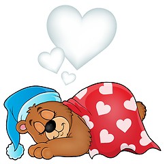 Image showing Bear with heart theme image 3