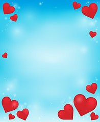 Image showing Abstract background with heart theme 4